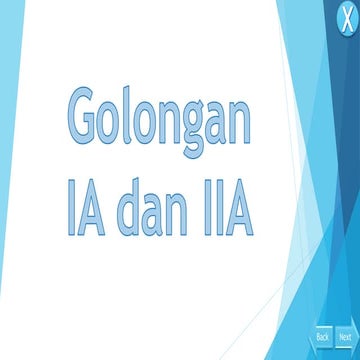 Kimia unsur golongan 1A & 2A