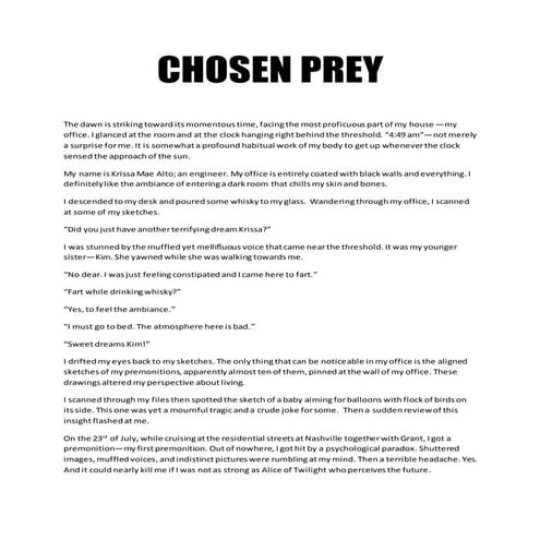 Chosen Prey