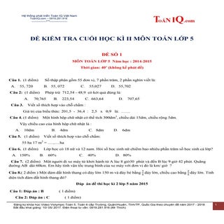 Tổng hợp đề kiểm tra cuối kì 2 môn ...