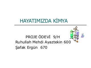 Kimya Proje öDevi
