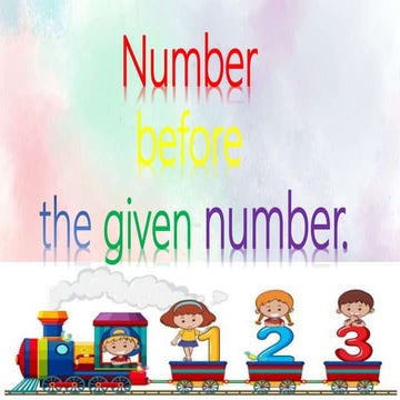 Kinder number before | PPTX