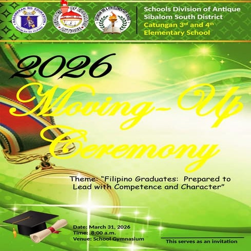 2026 Kindergarten Moving-Up Ceremony Program and Highlights | PPTX