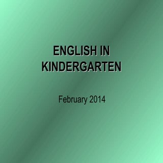 Kindergarten february