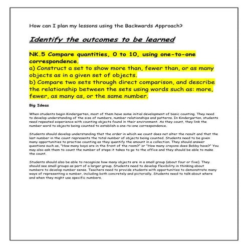 Kindergarten NK.5 lesson fishing one more one less