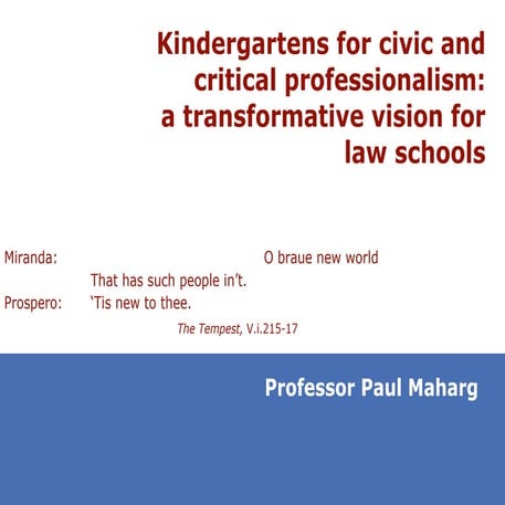 Kindergartens for civic and critical professionalism