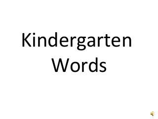 'kindergarten' on SlideShare