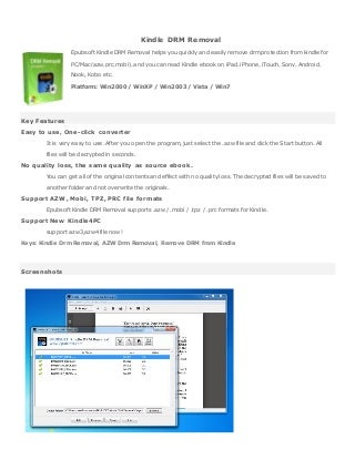 epubsoft kindle drm removal. epubsoft kindle drm removal.