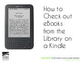 How to check out books on a Kindle