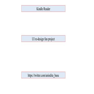 The Kindle UI redesign project