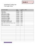 Sample Kindle eReader eBook Tracknig Form