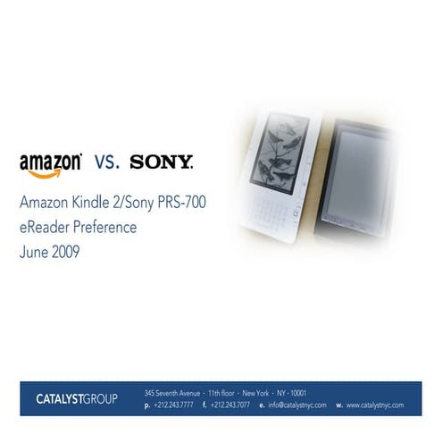 Kindle vs Sony