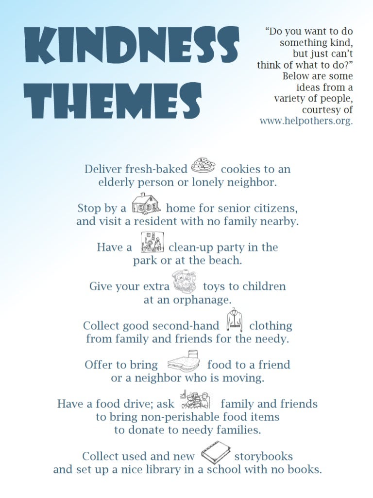 Kindness Themes