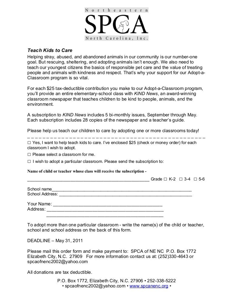 Kind News Sponsor Form