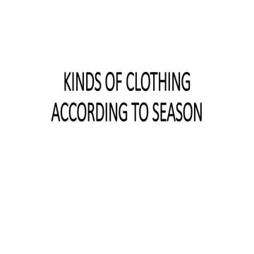 Seasons of the year for kids and children | PPTX