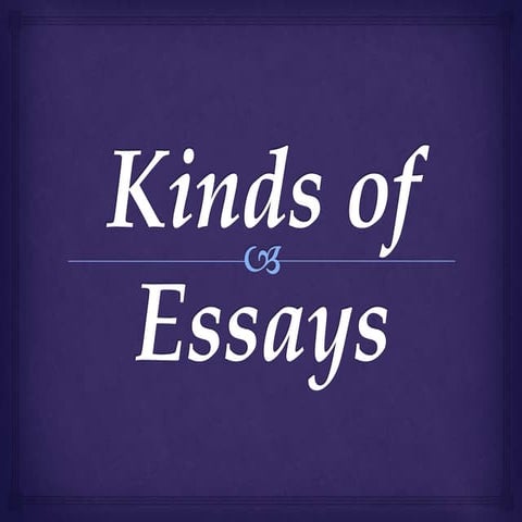 Kind of Essays