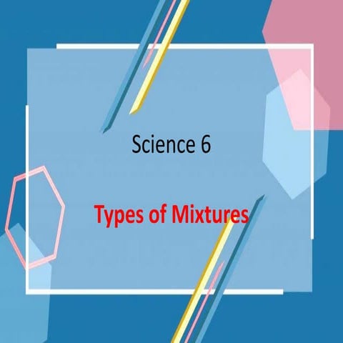  Mixtures- Science Grade 6