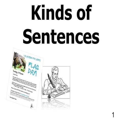 Kinds of sentences imperative declarative