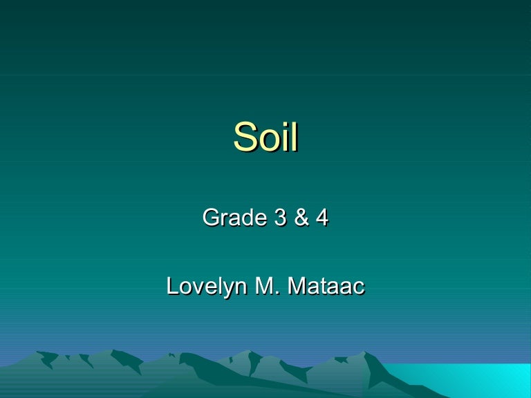 Kinds Of Soil