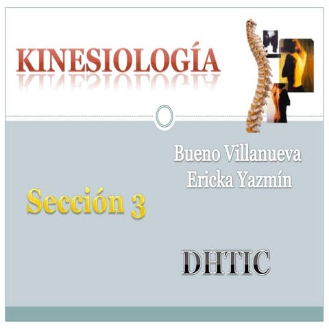 ¡CONOCE LA KINESIOLOGÍA!