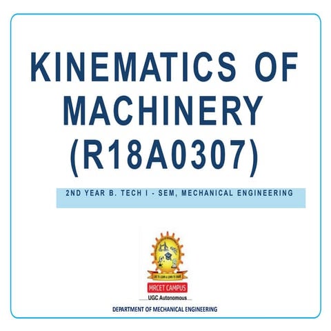 Kinematics of Machinery Digital Material_VVVVImp.pptx