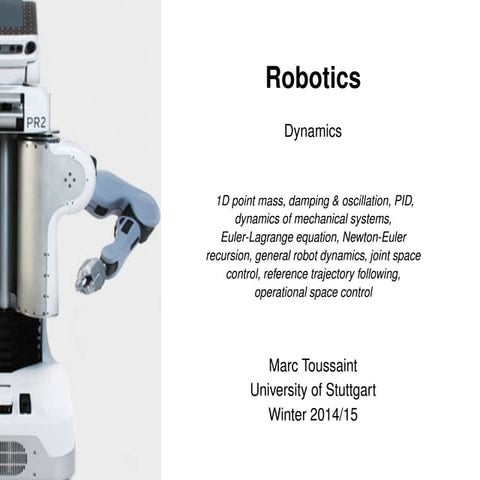 PID control dynamics of a robotic arm manipulator with two degrees of ...