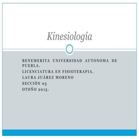 Kinesiología