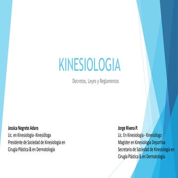 Kinesiología: Reglamentos, Leyes, Normas en Chile
