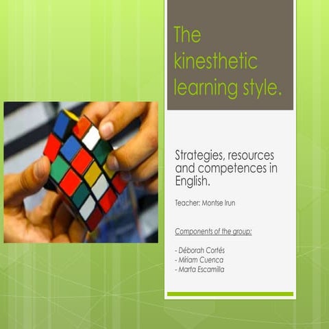 Kinesthetic Learning, learning method for students | PPTX
