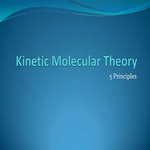 Kinetic molecular theory