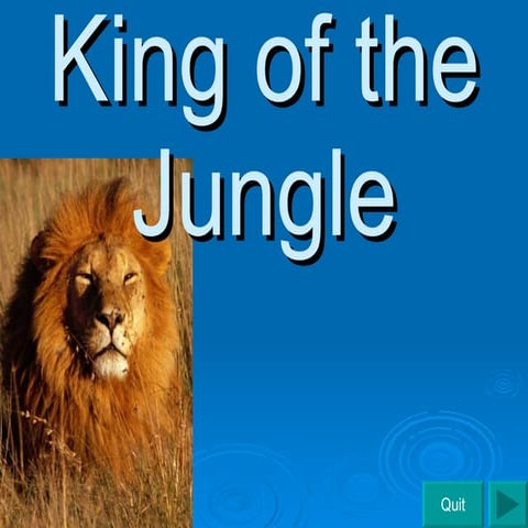 King Of The Jungle