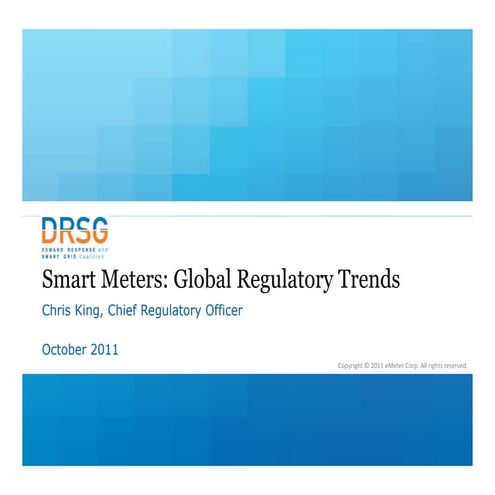 Smart Meters: Global Regulatory Trends