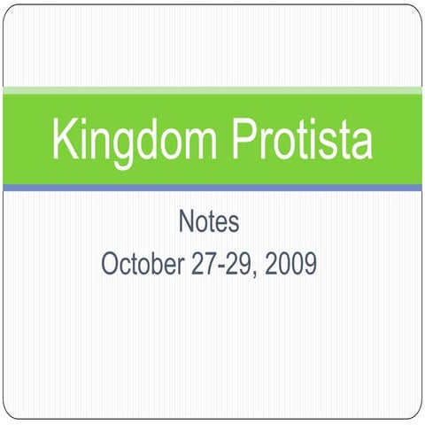 Kingdom Protista