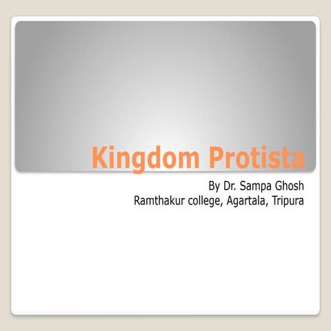 Kingdom Protista and its characteristics.pptx