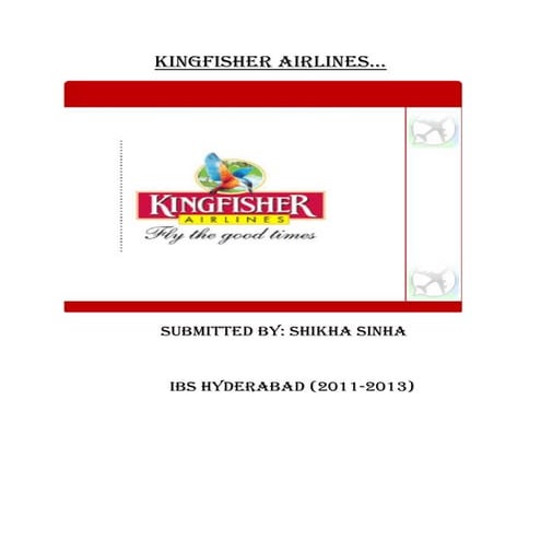 Kingfisher airlines, word 