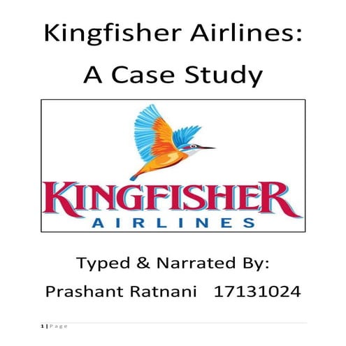 Kingfisher Airlines Case Study
