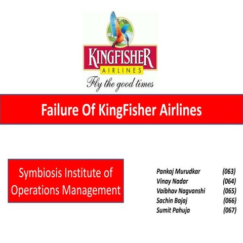 failed stratergies of kingfisher 