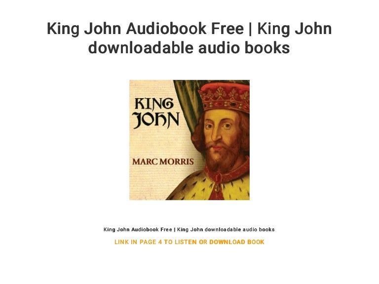 King John Audiobook Free King John downloadable audio books