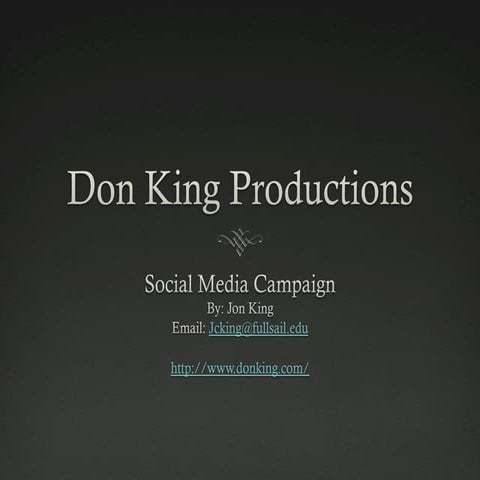 King_J_Social Media Campaign