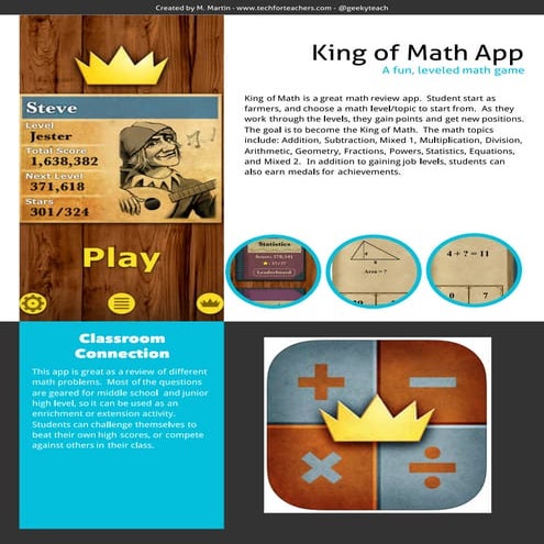 King Of Math App Review