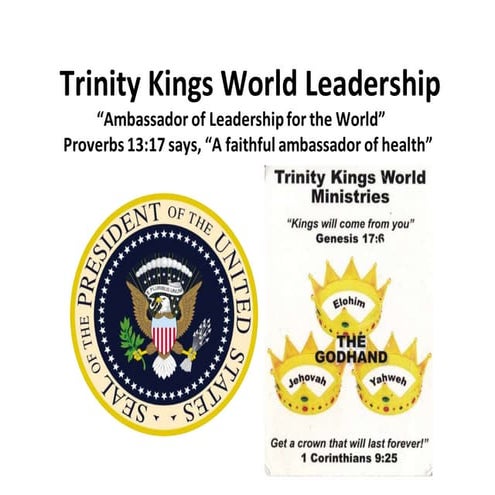 Trinity Kings World Leadership: King Barry of the Ratliff Kingdom... | DOCX