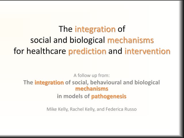 Aetiology and prediction: the diffe...