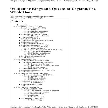 Kings and queens of england