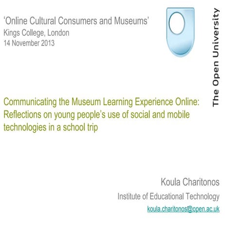 Online Cultural Consumers and Museums