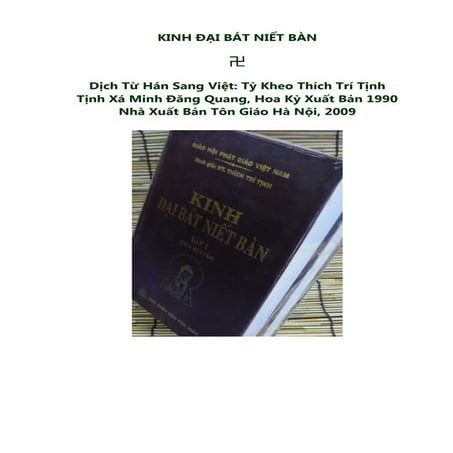 KINH ĐAỊ BÁT NIẾT BÀN