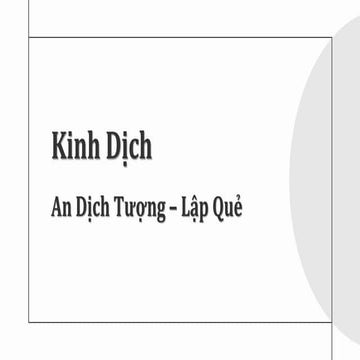 Kinh Dịch 4. An Dịch Tượng - Lập Quẻ.pdf