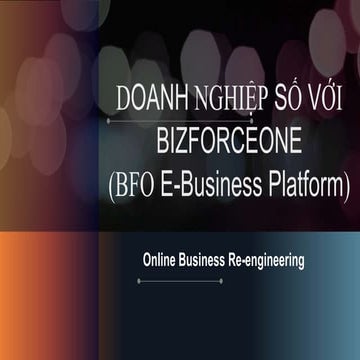 Kinh doanh so voi he thong bfo e business platform
