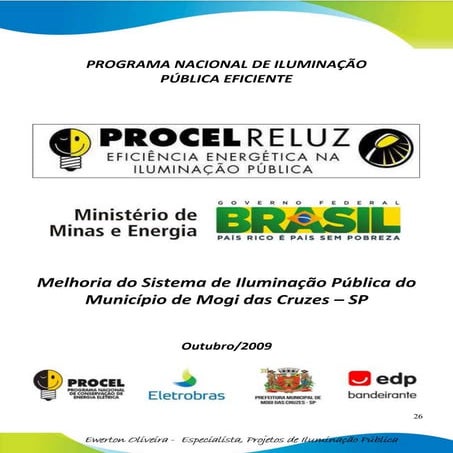 PROJETO PROCEL RELUZ MOGI DAS CRUZES SP - 2010 | PDF