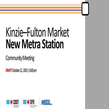 Metra Station - Fulton Market/Kinzie