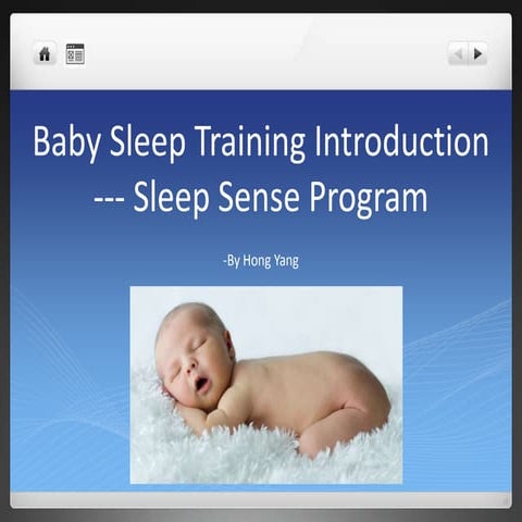 Kiosk project about baby sleep training introduction 