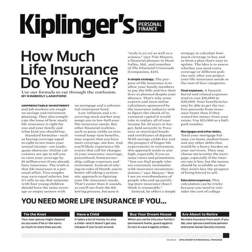 Kiplingers   Life Insurance